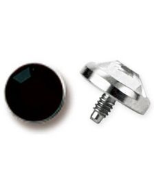 Single Black Diamond - Dermal Anchor Kugle