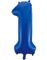 JUMBO Royal Blå Tallballonger 0-9 - 86 cm