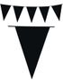 Sort Banner med Store Vimpel Flag 10 meter 