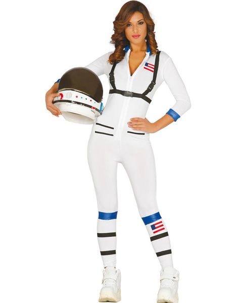 Kvindelig Astronaut Kostume