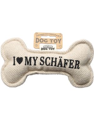 I Love My Schäfer - Legetøj Til Hund Med Lyd - 20 cm