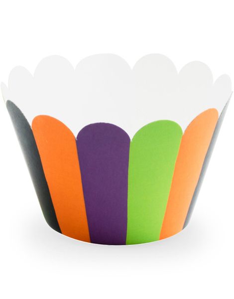 6 stk Farverige Cupcake- / Muffinsomslag - Hokus Pokus