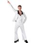 Hvidt Saturday Night Fever Inspireret Herrekostume 