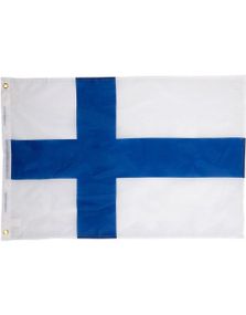 Stort Finsk Flagg 60x90 cm