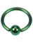 Metallic Grøn Ball Closure Ring Piercing