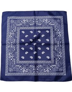 Blå Paisley Bandana/Skjerf