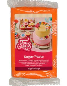 Funcakes Fondant - Tiger Orange / Tiger Oransje 250 gram