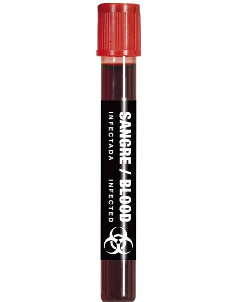 Tube med Infisert Blod til Dekorering 16 cm