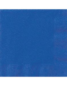 50 stk Royal Blå Servietter 33x33 cm