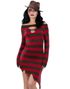 Lisensiert Miss Freddy Krueger Strikket Kjole 