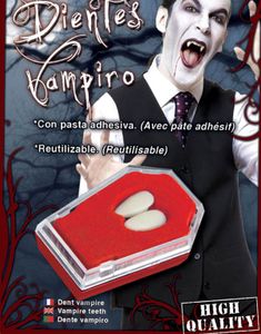 Enkle Vampyrtænder med Klæbemiddel