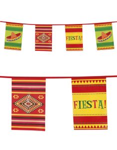 10 Meter Banner med Flag - Taco Fiesta