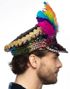 Rainbow chief - Hatt med Regnbue Paljetter og Fjær