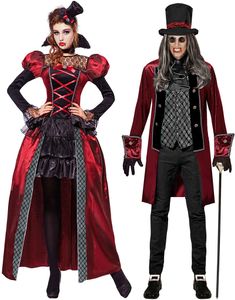 Par Kostume - Victorianske Blodtørstige Vampyrer
