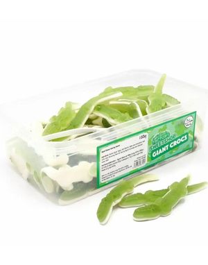 60 stk Sweetshop Giant Crocs - Boks med Vingummikrokodiller 1,02 kg