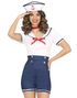 Vintage Sailor Kostyme til Dame - Small