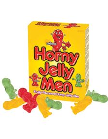 1798675200_6Stor æske med Horny Jelly Men - 150 gram Slik