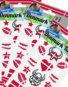 Danmark - Midlertidige Tatoveringer - 10 ark