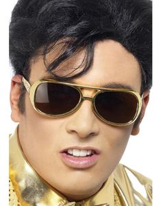Elvis Presley - Guldfarvede Kostumebriller