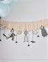 1,5 Meter Girlander med Spooky Karakterer - Boo! Party