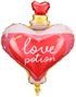 Love Potion - Kjærlighetsdrikk Folieballong med Tekst 54x66 cm