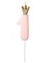 Tallet 1 - Rosa Kakelys med Gullkrone 9,5 cm