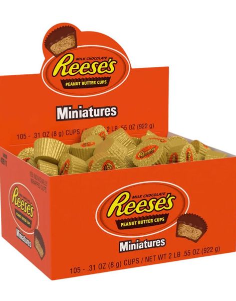 105 stk Reese’s Peanut Butter Cups Miniatures 922 gram (USA Import)