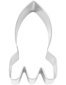 Rumraket - Kageudstikker/Kageform i Metal 10x5 cm