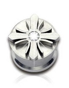 Spinning Cross - Piercing Plug