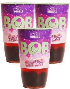9 Stk BobbleBobble Fruit Berry - Bubble/Boba Tea - Hel Kasse 3,24 Liter