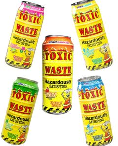 Taste Them All – Toxic Waste Energidrik – Fem Smagsvarianter - Pakketilbud