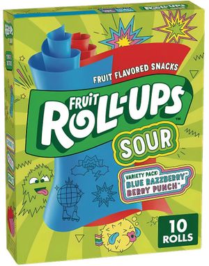 Fruit Roll-Ups Sour - Vingummiruller med Sure Bærsmaker 141 gram (USA Import)