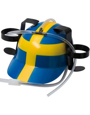 Partyhat med Motiv af Svensk Flag