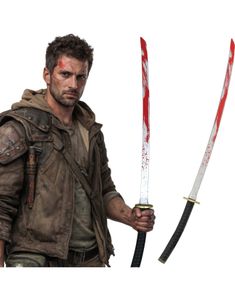 Blodig Katana / Samuraisverd (96 cm)