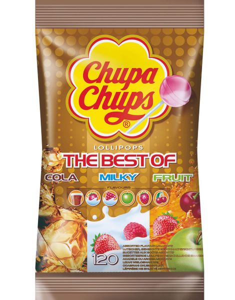 120 stk Chupa Chups The Best of - Stor Pose med Kærligheder