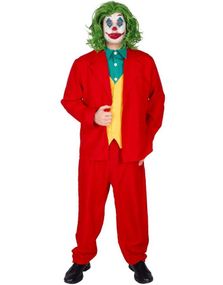 Joker-inspirert Skurkekostyme til Herre