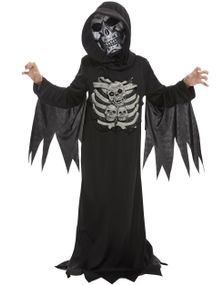 Skelet Reaper Kostume til Børn med Maske