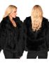 Svart Plysjjakke til Dame