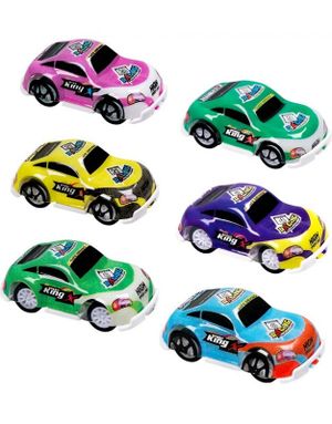 6 stk Assorterte Racingbiler
