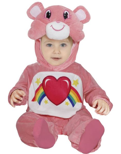 Rosa Bjørnekostyme til Baby