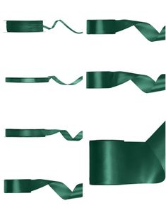 Satengbånd Flaskegrønn/Mørk Grønn