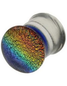 Pyrex Piercing Plug - Glitter MultiColor