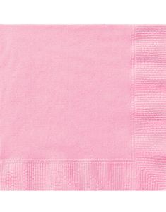 50 stk Lys Rosa Servietter 33x33 cm