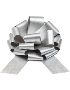 1 stk Sølvfarget DIY Sløyfe 30 cm