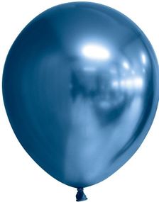 6 stk. 30 cm - Glossy Blå Ballonger