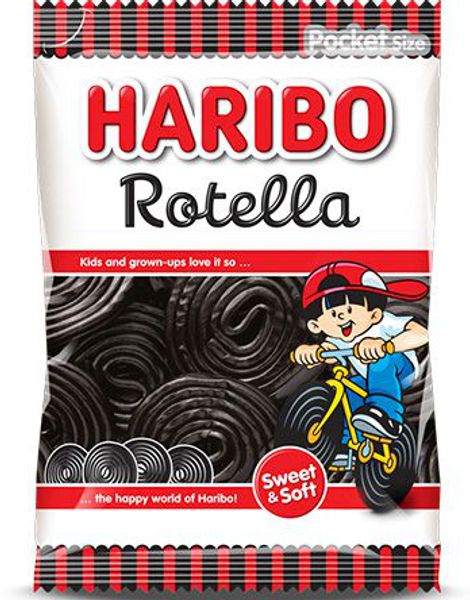 Haribo Rotella Lakridsruller 80 gram