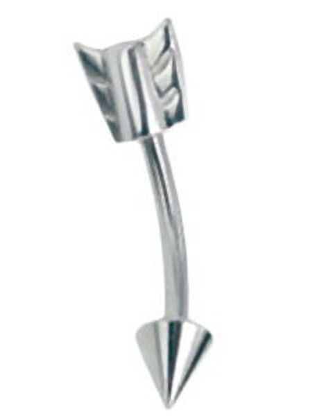 Pil - 1.2 x 8 mm Øjenbrynspiercing