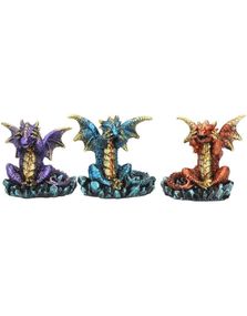 Hear No Evil, See No Evil - 3 stk Små Dragefigurer 5 cm