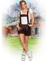 Brun Oktoberfest Lederhosen til Dame