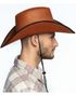 Brun Cowboyhat med Nitter